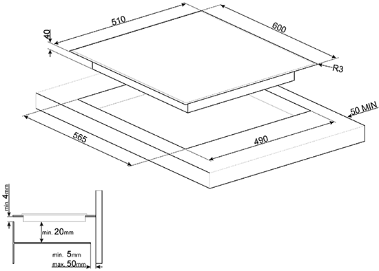 Купить Электрическая варочная панель SMEG SE364ETD — Фото 2