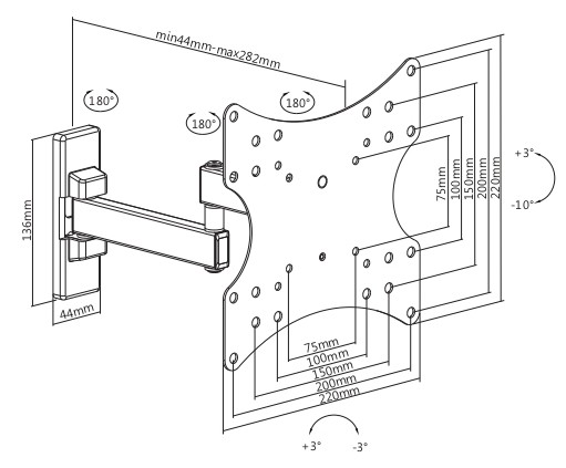 Купить Кронштейн ULTRAMOUNTS UM 877 черный — Фото 3
