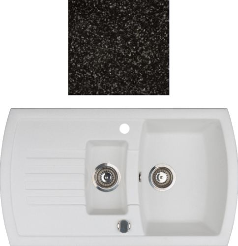 Мойка KUPPERSBERG ALBA 1,5B1D BLACK																		 — описание, фото, цены в интернет-магазине PT Stores