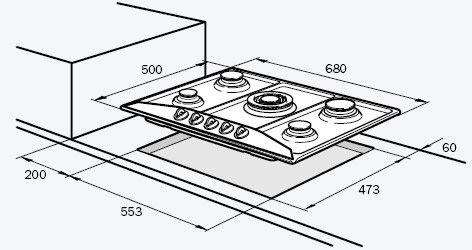 Купить Газовая варочная панель Delonghi AV 57 PRO — Фото 3