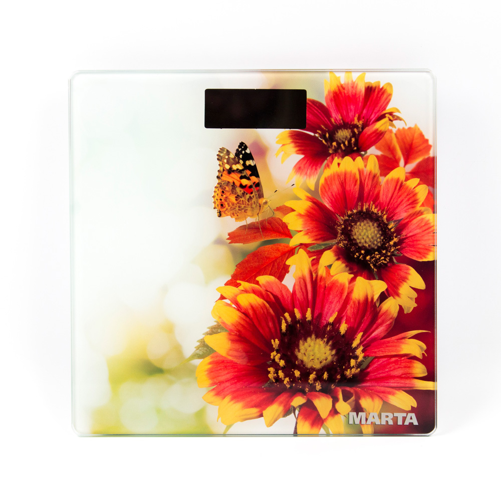 Купить Напольные весы MARTA MT-1676 летние цветы — Фото 2