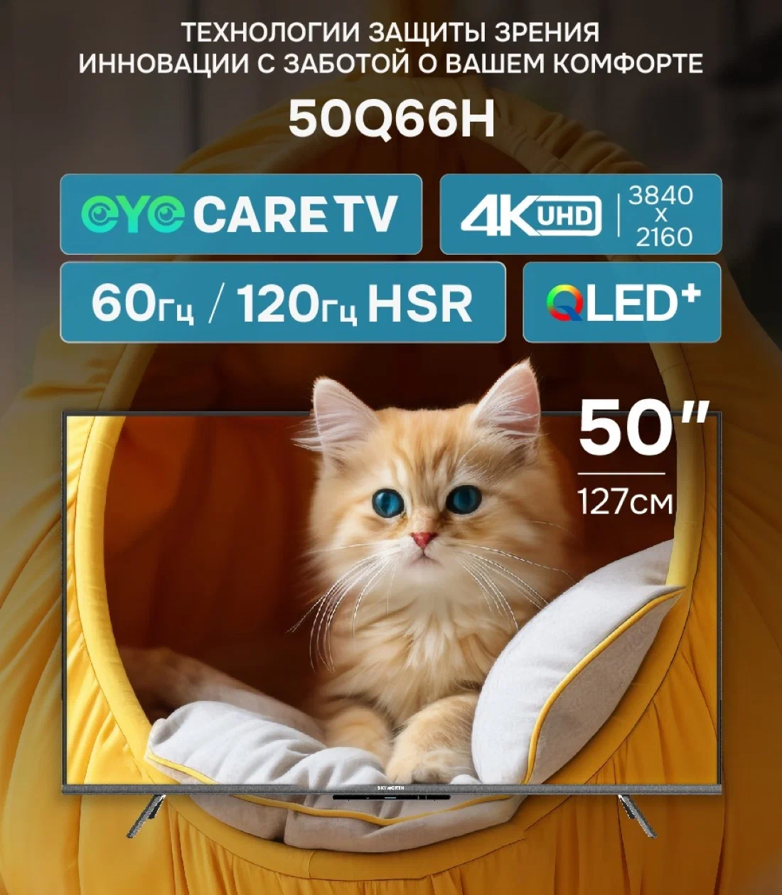 Телевизор SKYWORTH 50Q66H																		 — описание, фото, цены в интернет-магазине PT Stores