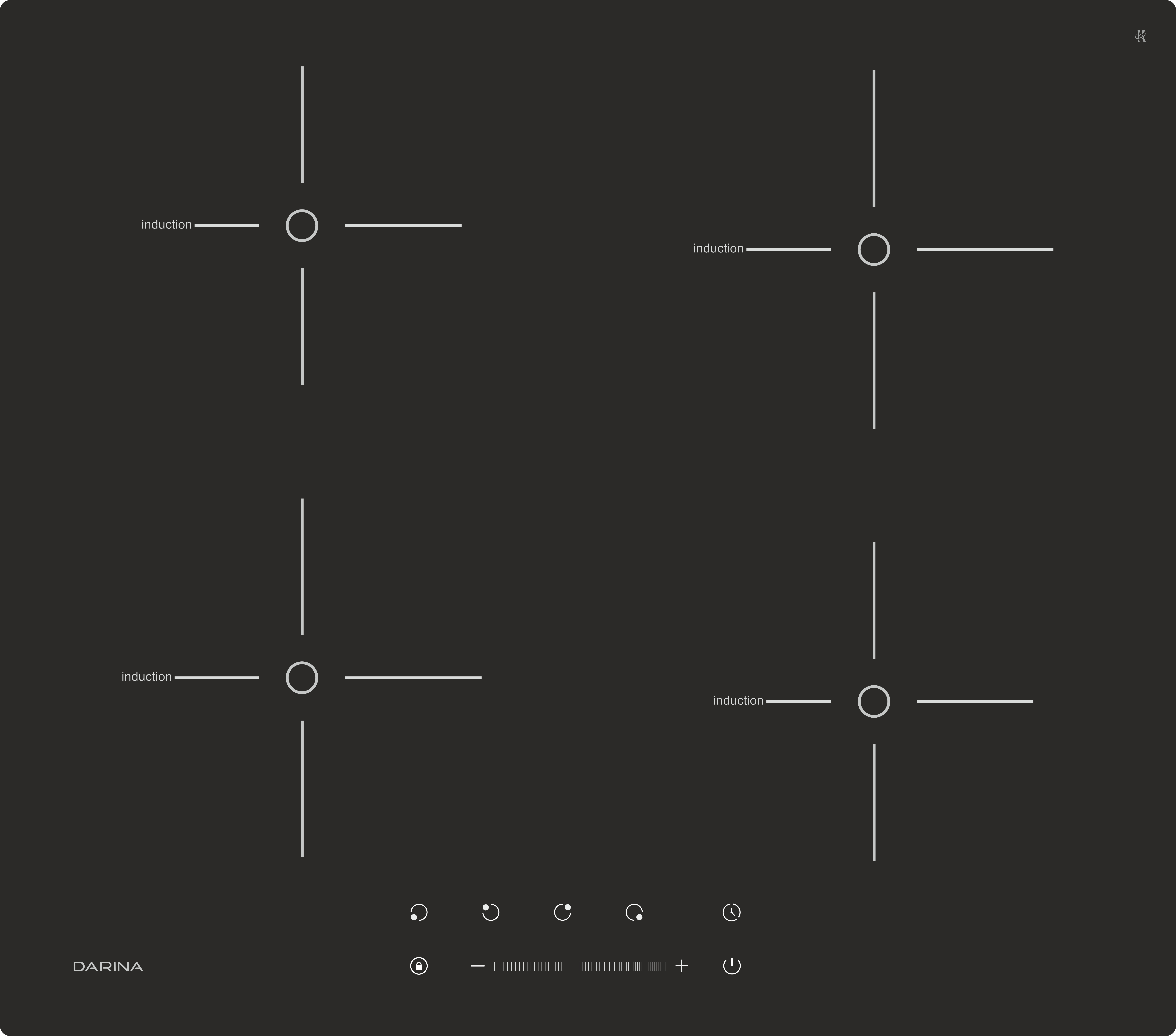 Индукционная варочная панель DARINA PL EI313 B																		 — описание, фото, цены в интернет-магазине PT Stores