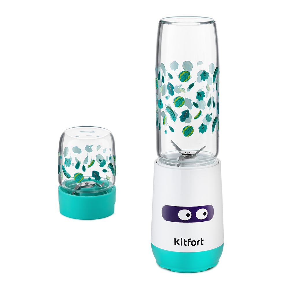 Блендер Kitfort КТ-3043-3 белый/бирюзовый																		 — описание, фото, цены в интернет-магазине PT Stores