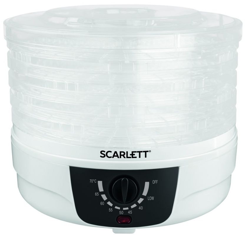 Сушилка для овощей и фруктов Scarlett SC-FD421004 5под, белый																		 — описание, фото, цены в интернет-магазине PT Stores