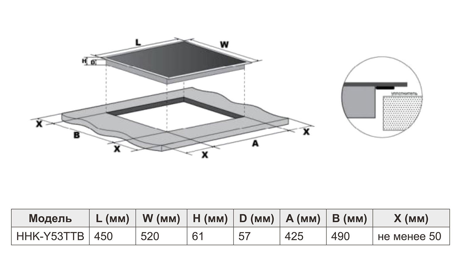 Купить Электрическая варочная панель Haier HHK-Y53TTB — Фото 3