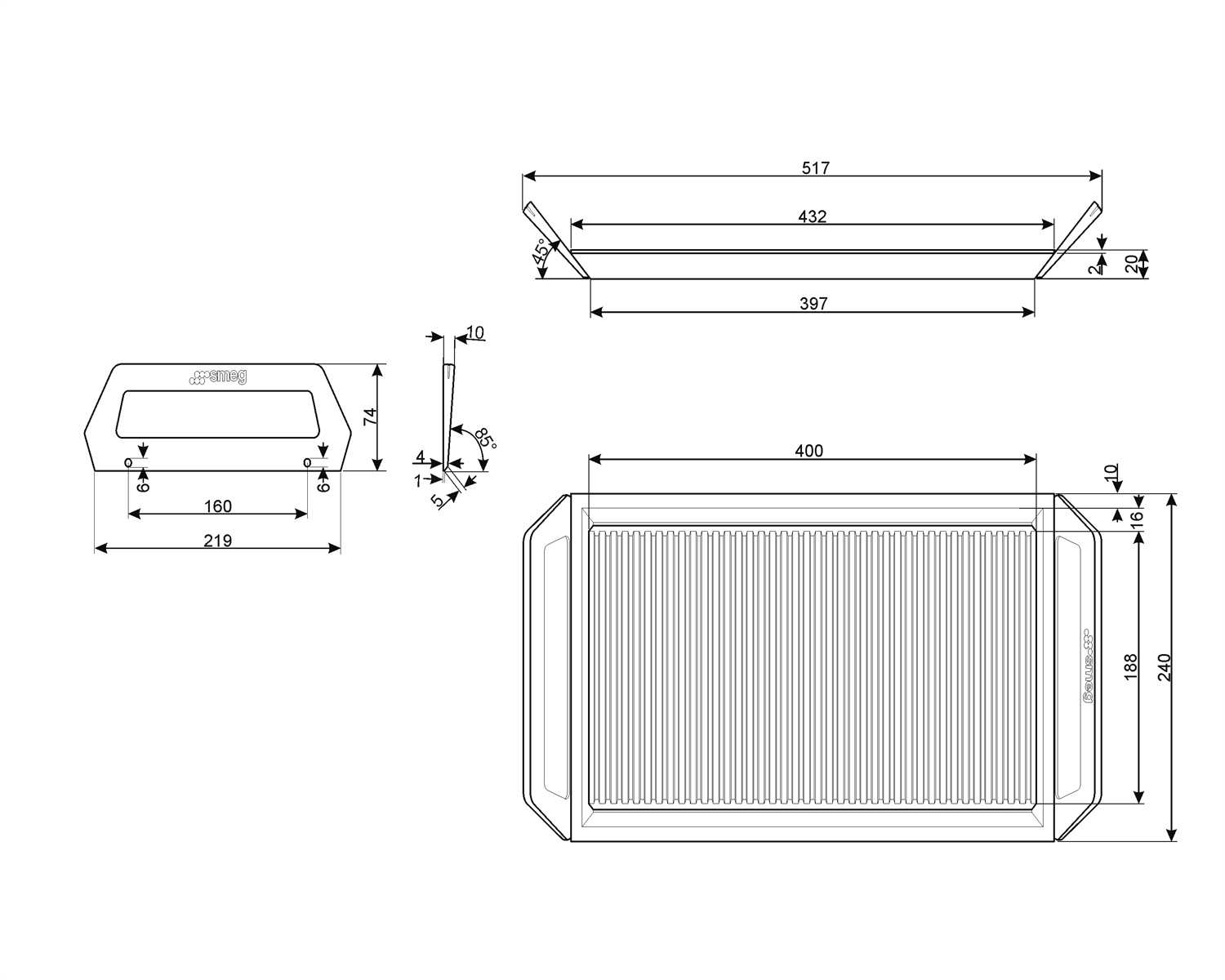 Купить  SMEG GRIDDLE — Фото 2