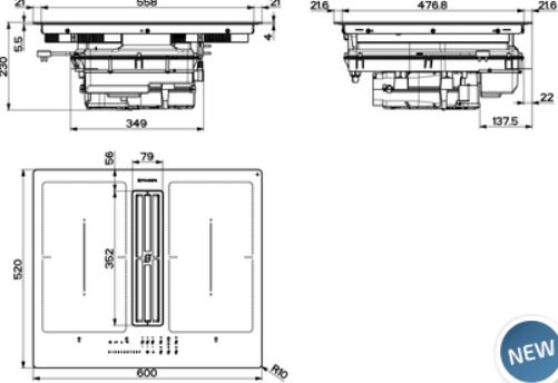 Купить Индукционная варочная панель FABER GALILEO SMART BK A600 — Фото 2