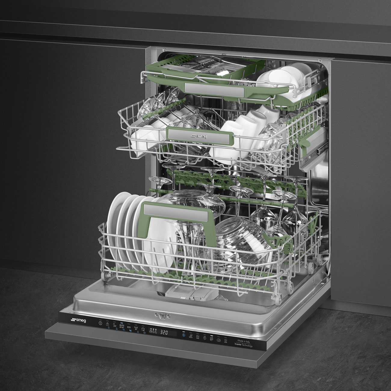 Купить Встраиваемая посудомоечная машина Smeg STL7324AQL — Фото 2