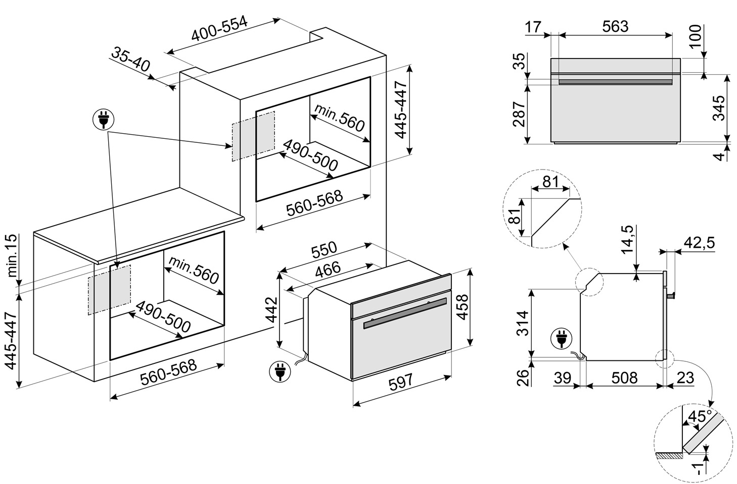 Купить Электрический духовой шкаф Smeg SO4604S4PNR — Фото 2