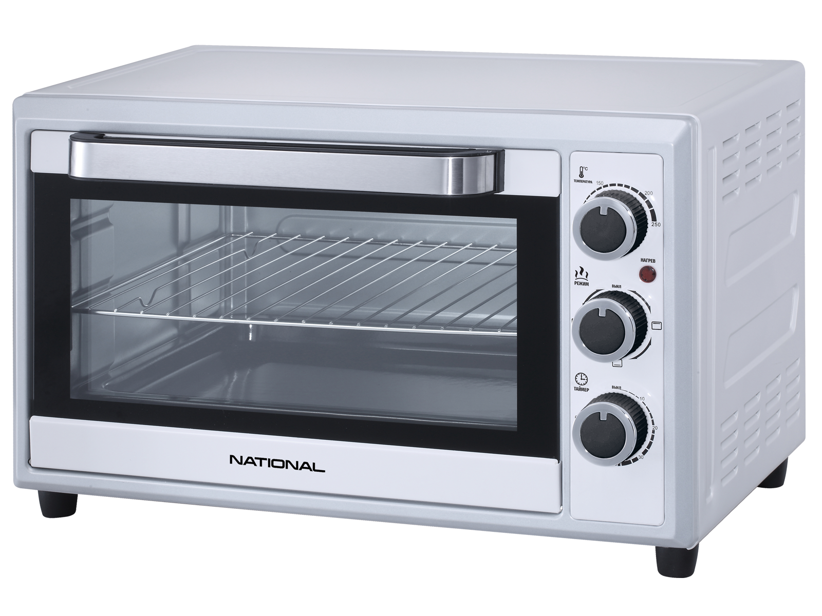 Мини-печь National NK-MO330 white																		 — описание, фото, цены в интернет-магазине PT Stores