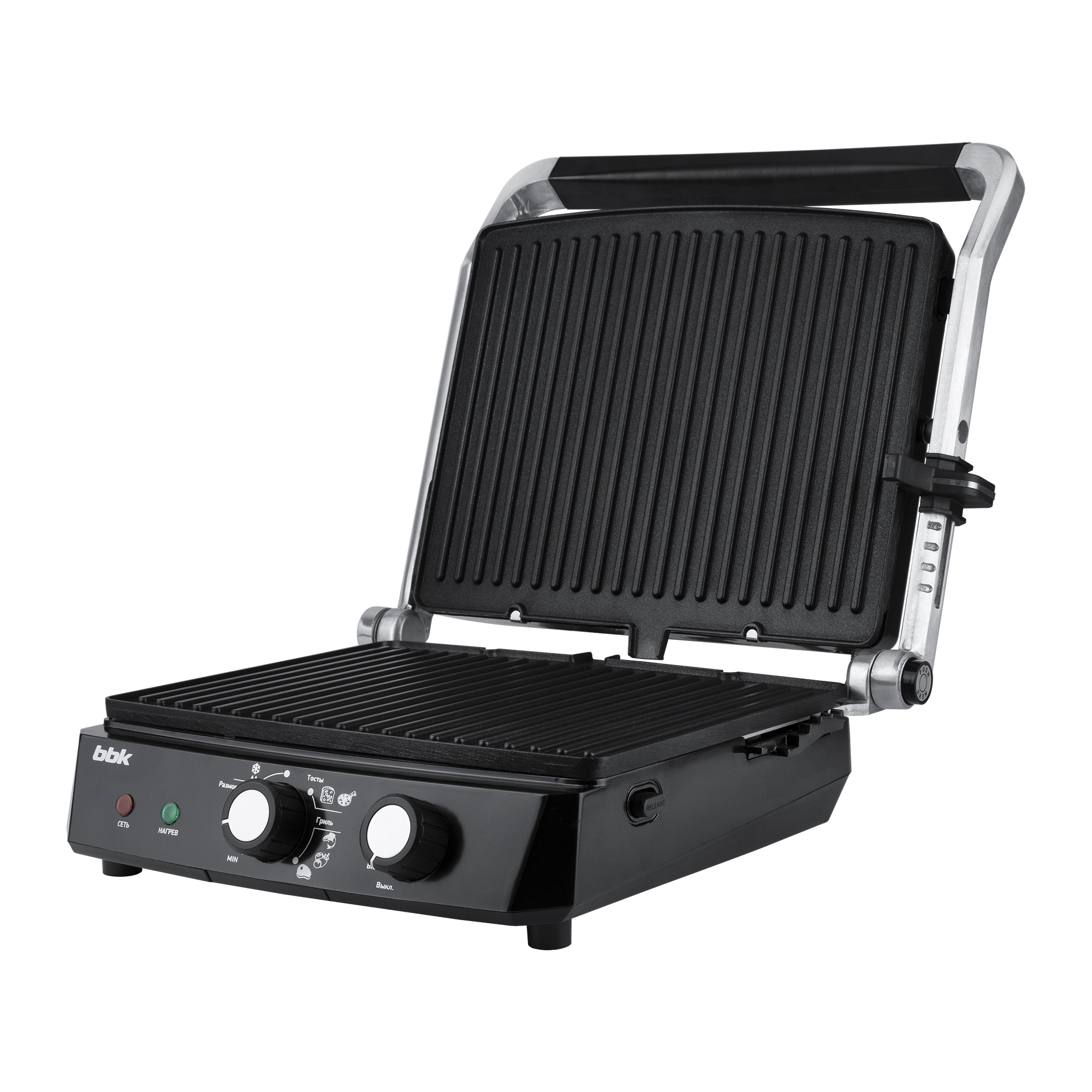 Купить Электрический гриль BBK BEG2002 черный/металлик — Фото 12
