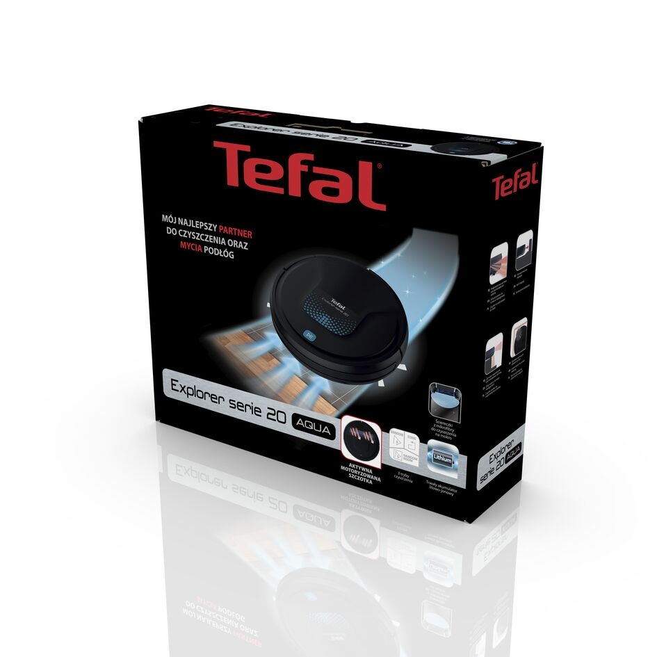 Купить Робот-пылесос TEFAL RG6875WH черный — Фото 4