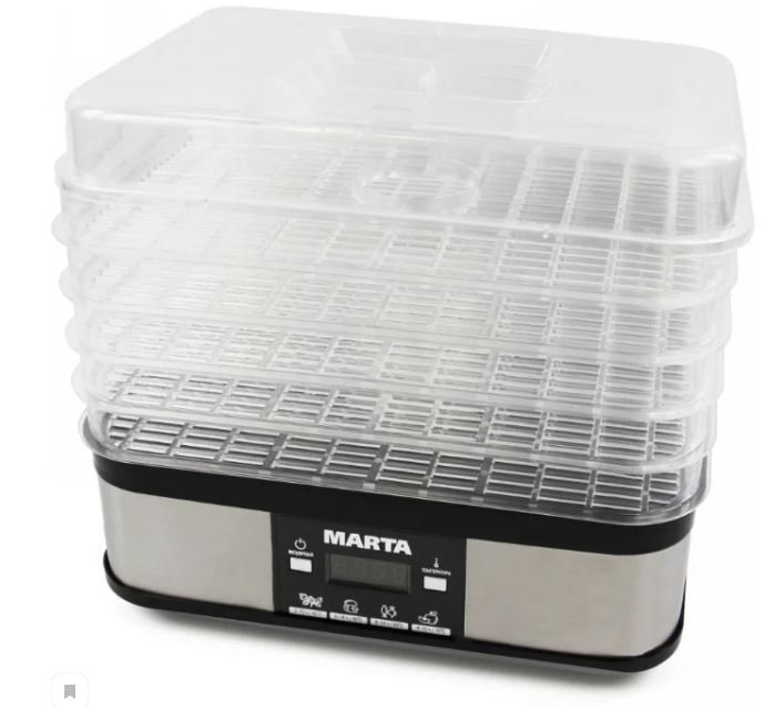 Сушилка для овощей и фруктов MARTA MT-1952																		 — описание, фото, цены в интернет-магазине PT Stores
