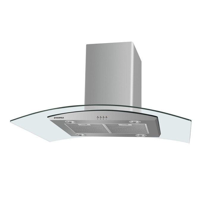 Островная вытяжка MAUNFELD ANCONA PlusA (ISLA) 90 нержавейка/прозрачное стекло																		 — описание, фото, цены в интернет-магазине PT Stores