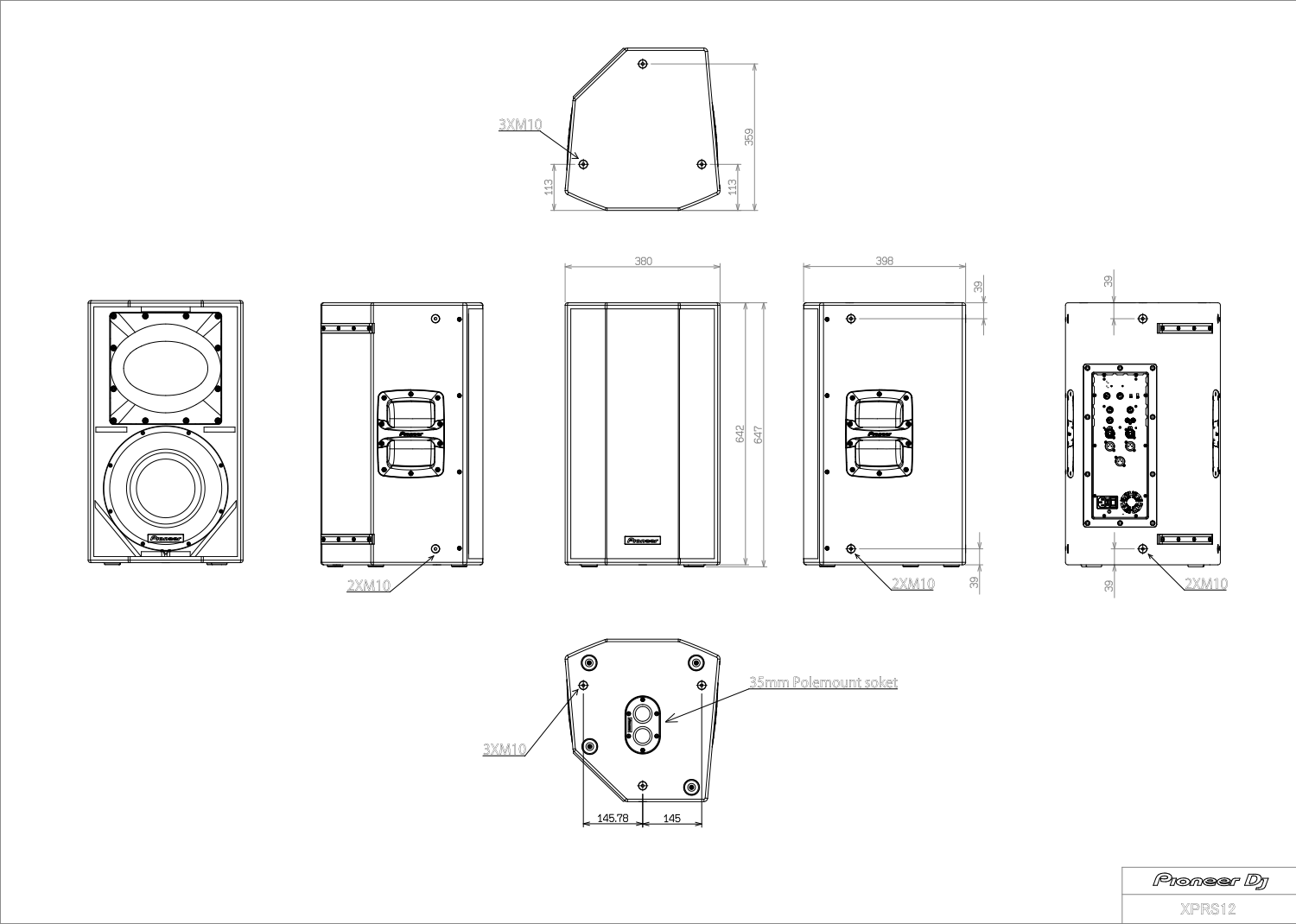 Купить Акустическая система PIONEER XPRS-12 — Фото 6