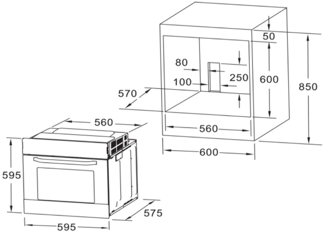 Купить Электрический духовой шкаф Midea 65DEE30006 — Фото 2
