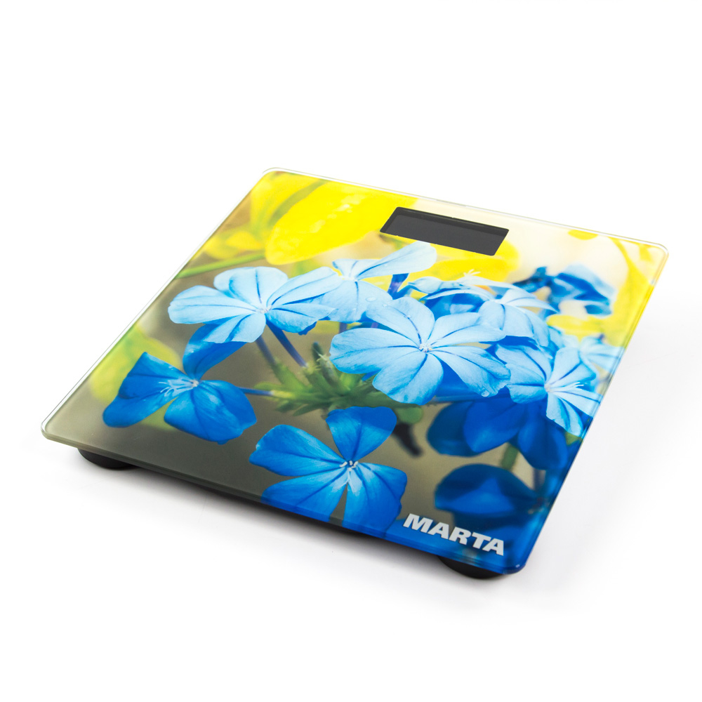 Напольные весы MARTA MT-1676 гортензия																		 — описание, фото, цены в интернет-магазине PT Stores