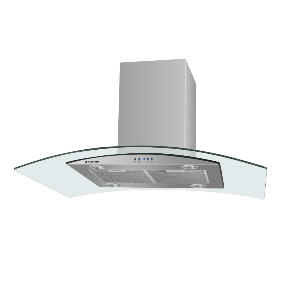 Островная вытяжка MAUNFELD ANCONA ISLA 90 нержавейка/прозрачное стекло																		 — описание, фото, цены в интернет-магазине PT Stores