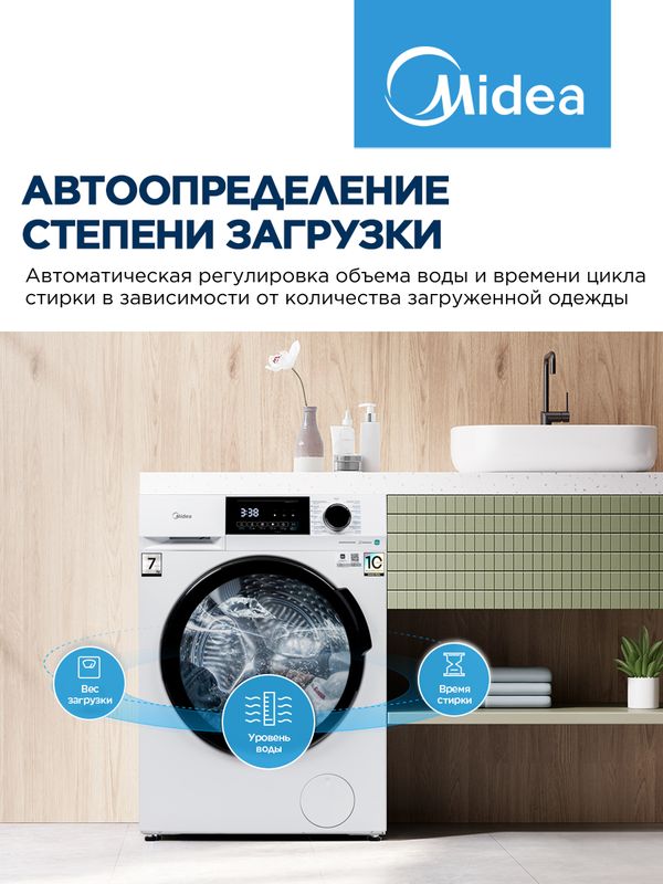 Купить Стиральная машина Midea MFC3712BSW40/W — Фото 17