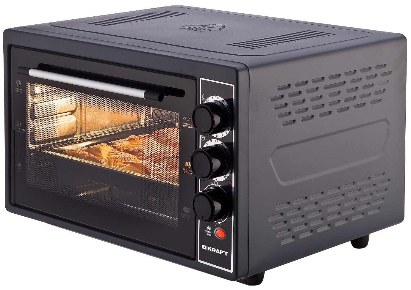 Мини-печь KRAFT KF-MO 4506 BL черн																		 — описание, фото, цены в интернет-магазине PT Stores