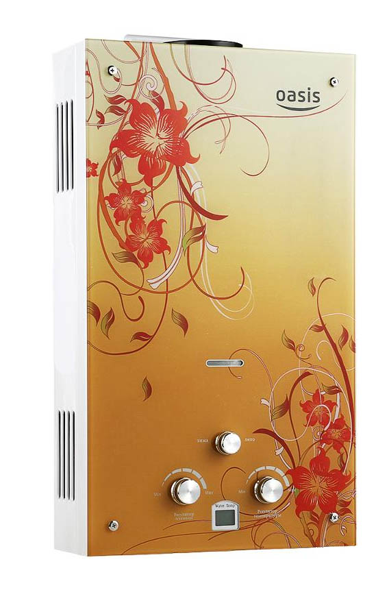 Водонагреватель газовый Oasis Glass 24 BG																		 — описание, фото, цены в интернет-магазине PT Stores