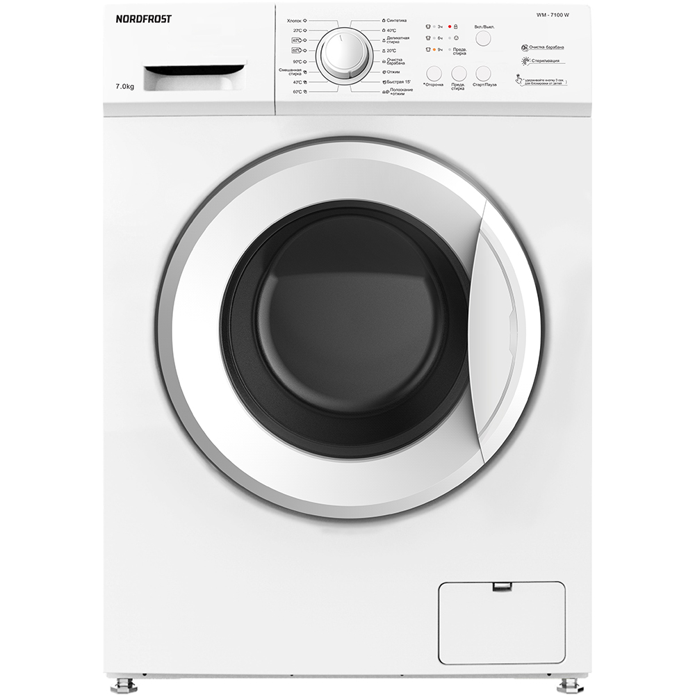 Стиральная машина NORDFROST WM 7100 W																		 — описание, фото, цены в интернет-магазине PT Stores