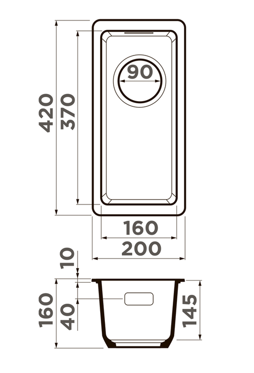 Купить Мойка OMOIKIRI Kata 20-U-DC Artgranit/темный шоколад — Фото 2