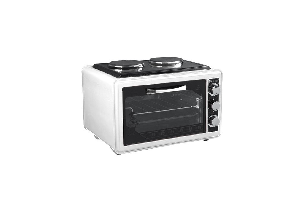 Мини-печь SATURN 1072 White																		 — описание, фото, цены в интернет-магазине PT Stores