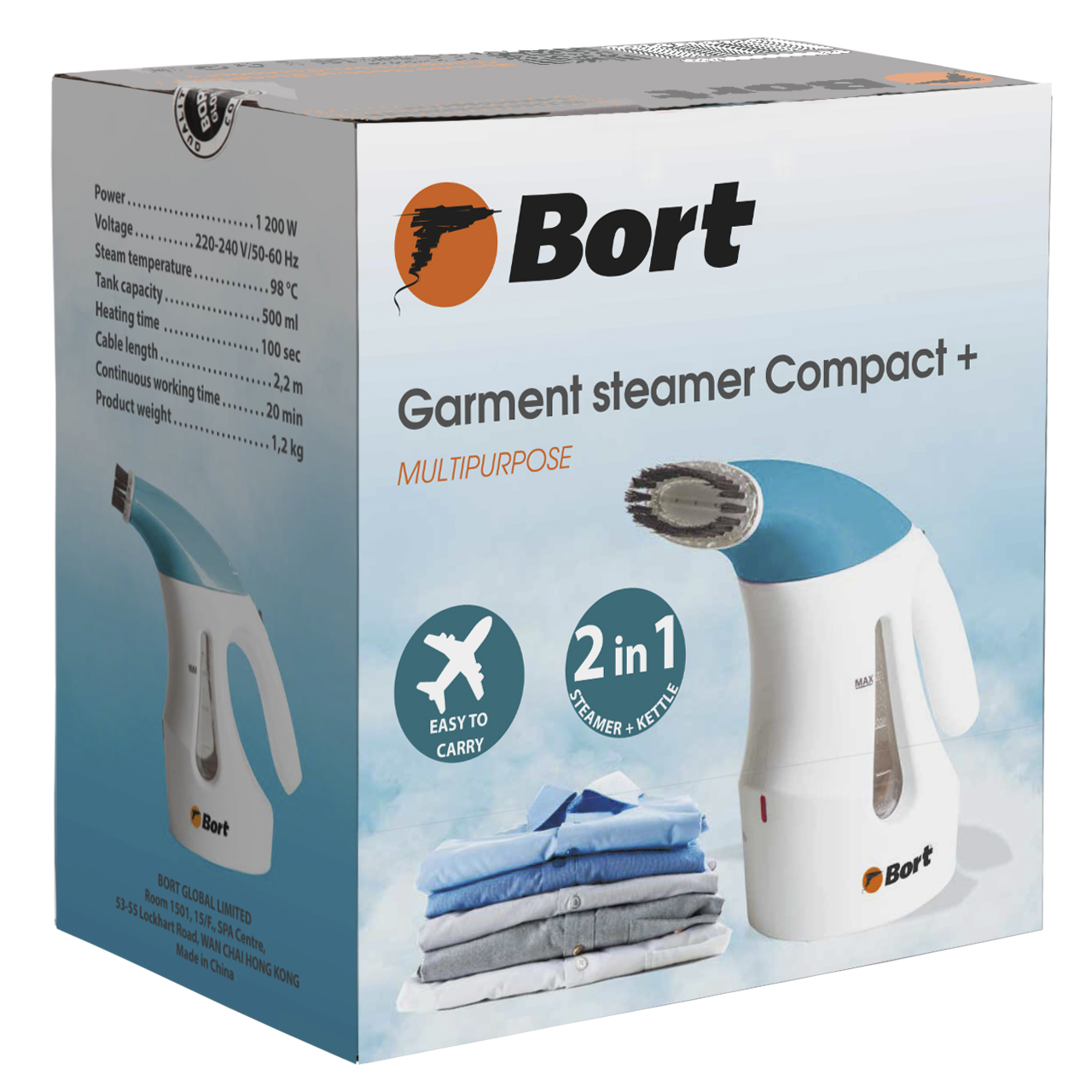 Купить Отпариватели и пароочистители BORT Compact + бел/син — Фото 7
