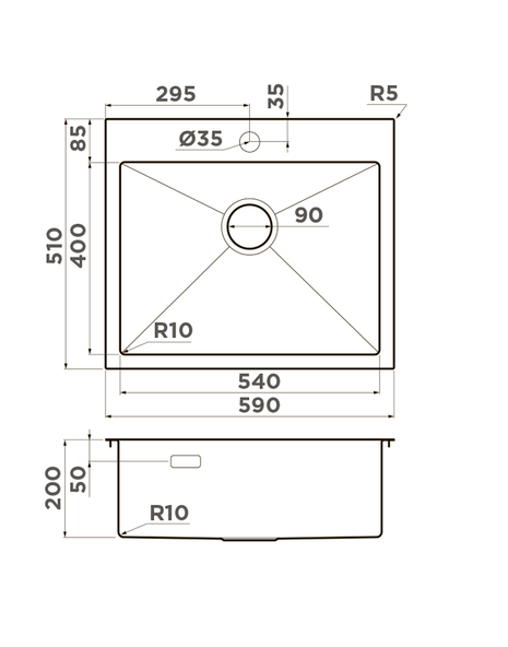 Купить Мойка OMOIKIRI Akisame 59-IN нерж.сталь/нержавеющая сталь — Фото 2