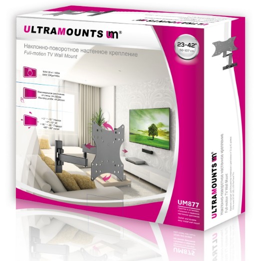 Купить Кронштейн ULTRAMOUNTS UM 877 черный — Фото 2
