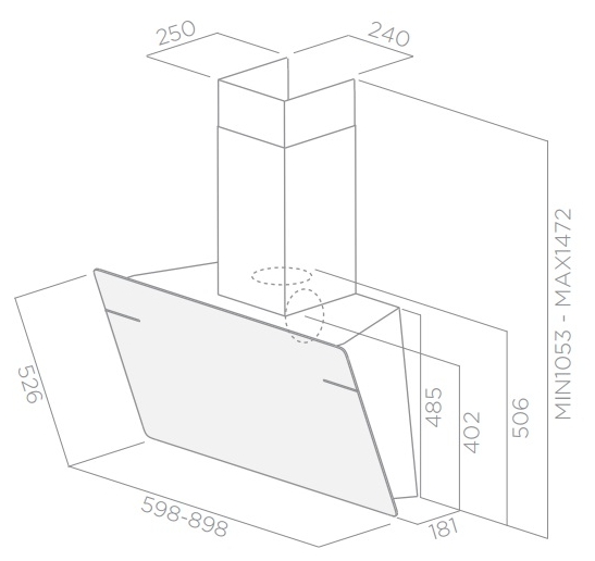 Купить Наклонная вытяжка ELICA L`ESSENZA WH/A/90 — Фото 3