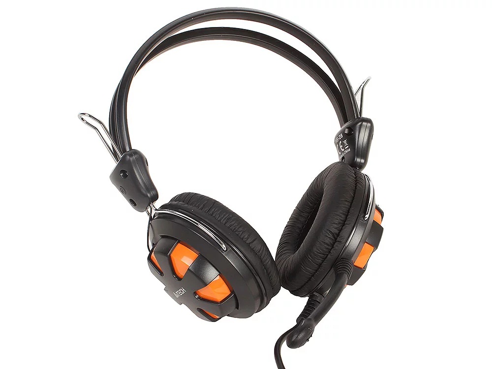 Наушники A4 HS-28 (ORANGE BLACK)																		 — описание, фото, цены в интернет-магазине PT Stores
