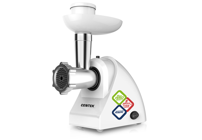 Мясорубка CENTEK CT-1605 White																		 — описание, фото, цены в интернет-магазине PT Stores