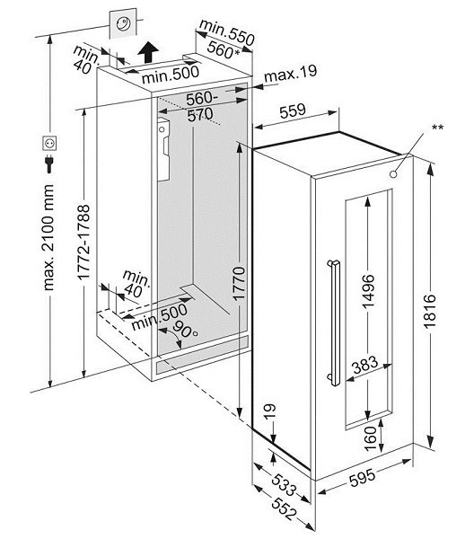 Купить Встраиваемый винный шкаф LIEBHERR EWTdf 3553-20 001 — Фото 16