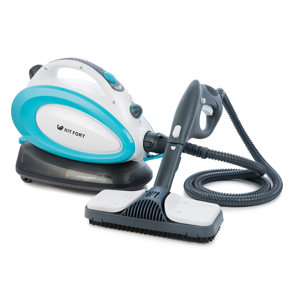 Отпариватели и пароочистители Kitfort KT-914, белый/голубой																		 — описание, фото, цены в интернет-магазине PT Stores