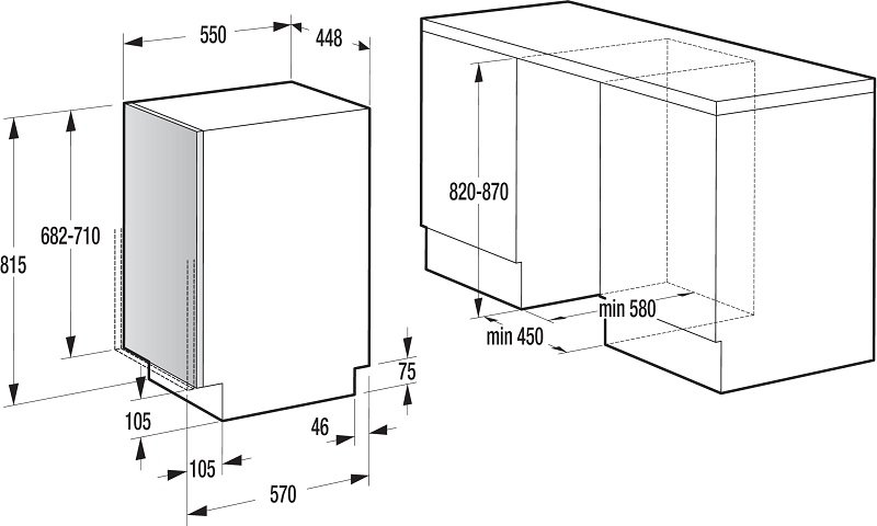 Купить Встраиваемая посудомоечная машина Gorenje GV 51211 — Фото 2