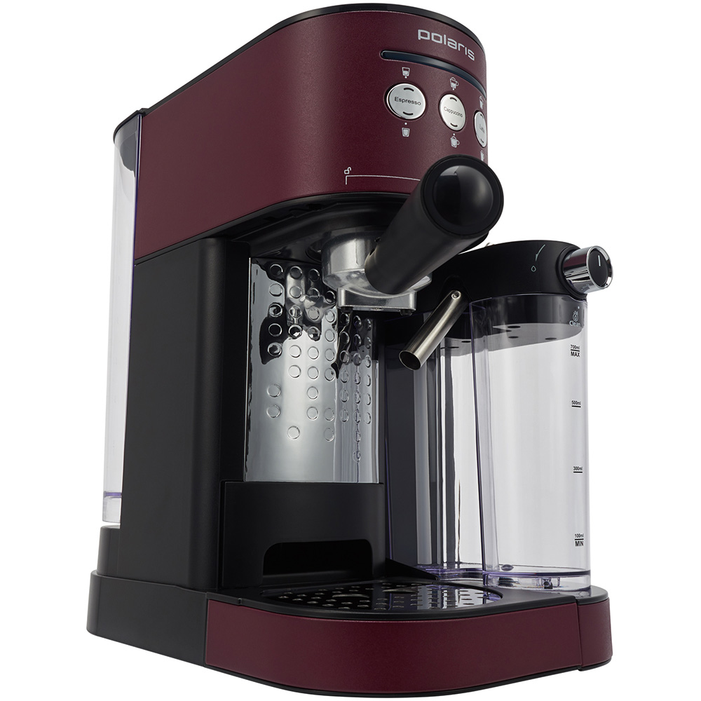 Кофемашина POLARIS PCM 1525E Adore Cappuccino, бордо																		 — описание, фото, цены в интернет-магазине PT Stores