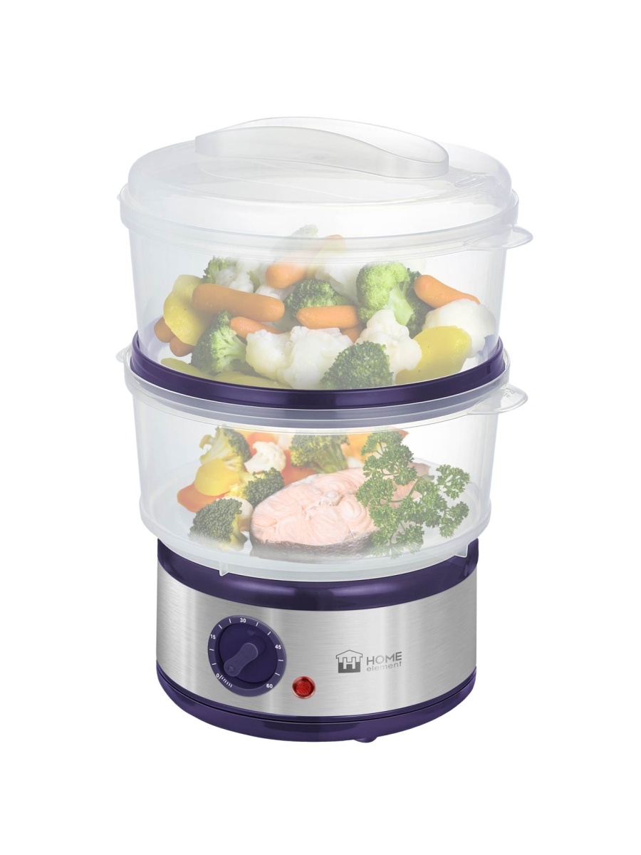 Купить Пароварка HOME-ELEMENT HE-FS1501 темный топаз — Фото 2