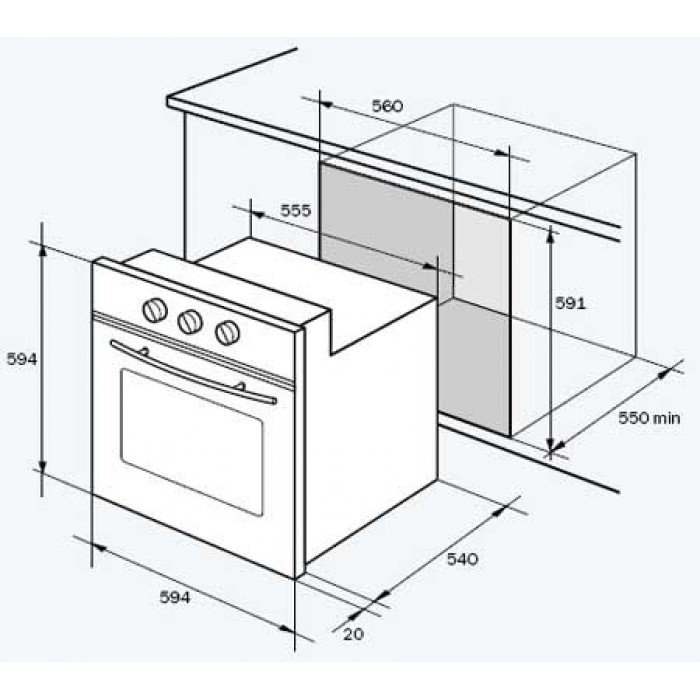 Купить Газовый духовой шкаф Delonghi FGB 4 RU — Фото 2