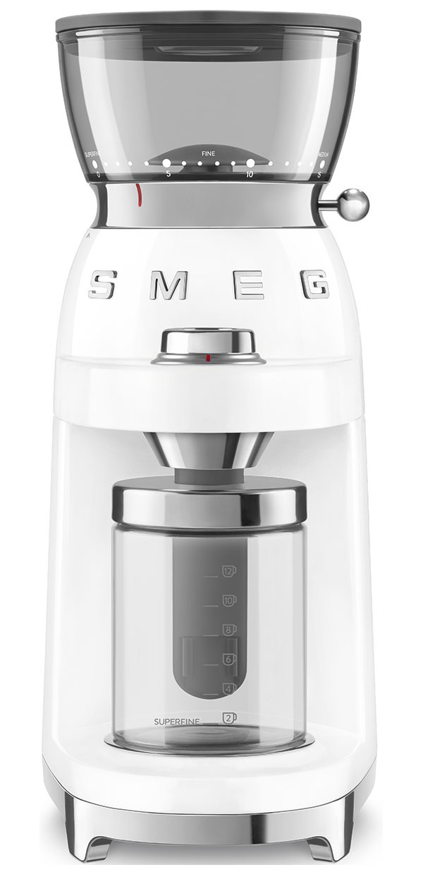 Кофемолка Smeg CGF03WHEU																		 — описание, фото, цены в интернет-магазине PT Stores