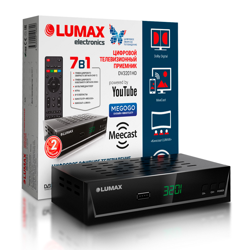ТВ Тюнер LUMAX DV3201HD																		 — описание, фото, цены в интернет-магазине PT Stores