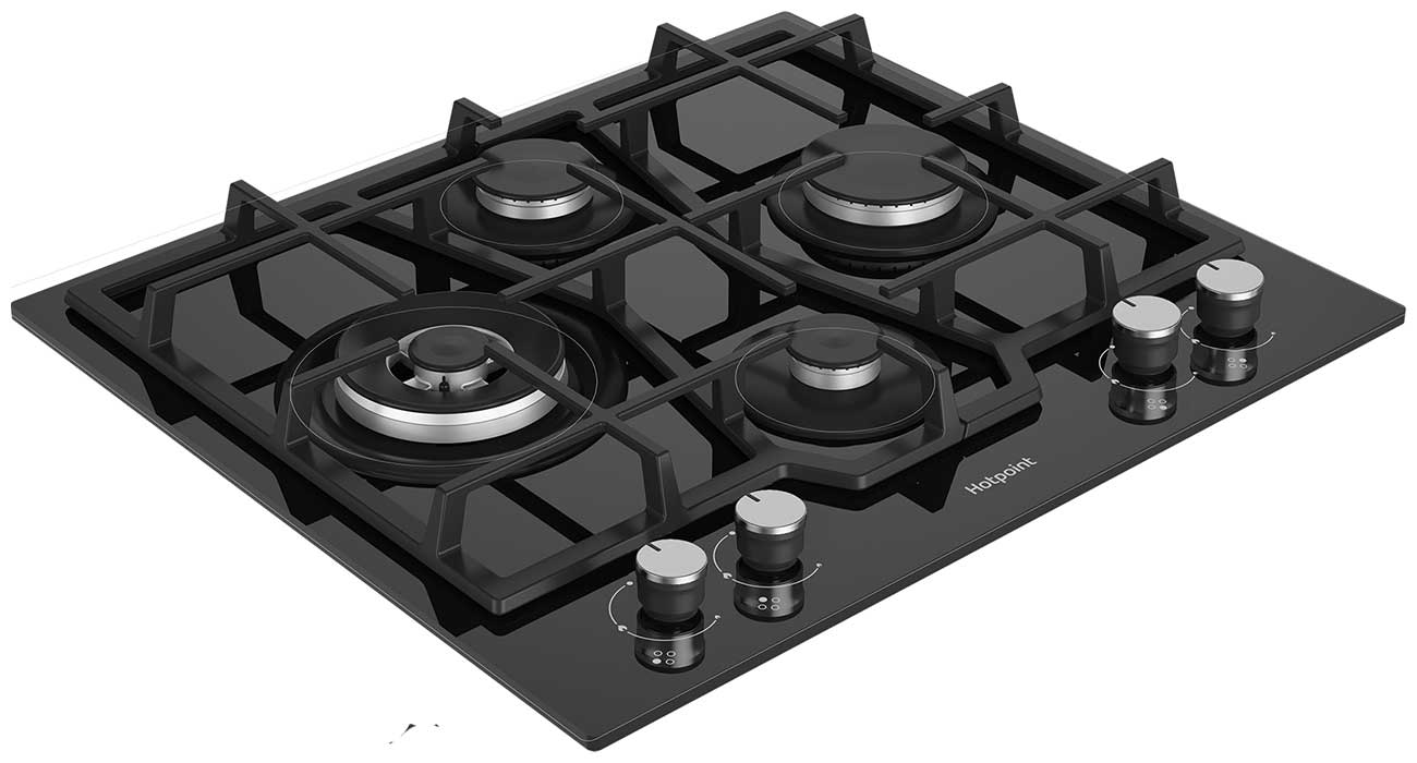 Купить Газовая варочная панель Hotpoint HG 62FD/BK — Фото 2