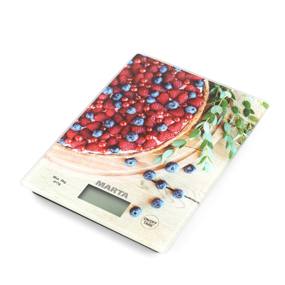 Кухонные весы MARTA MT-1634 ягодный пирог																		 — описание, фото, цены в интернет-магазине PT Stores