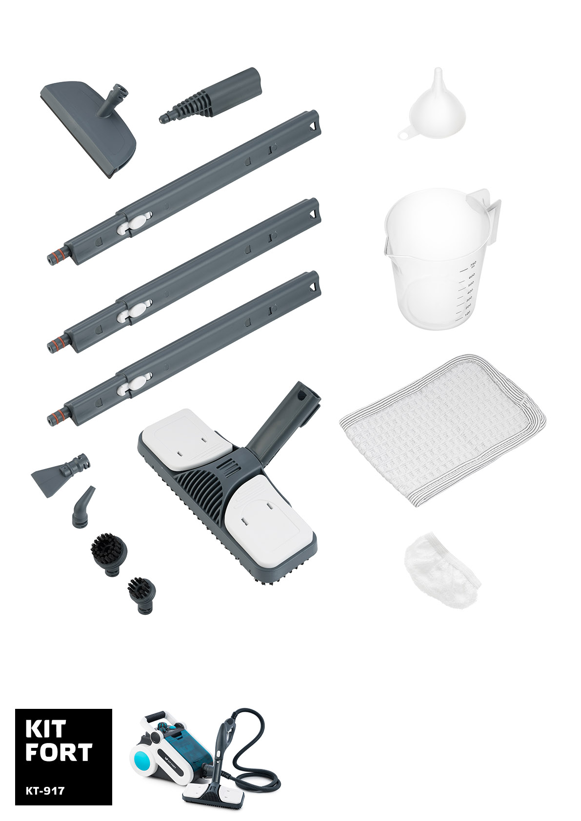 Купить Отпариватели и пароочистители Kitfort KT-917 — Фото 2