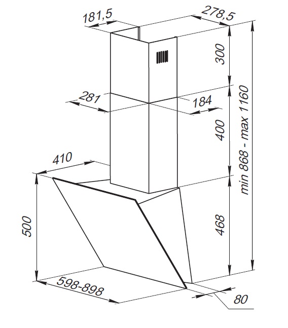 Купить Наклонная вытяжка KUPPERSBERG F 660 — Фото 5