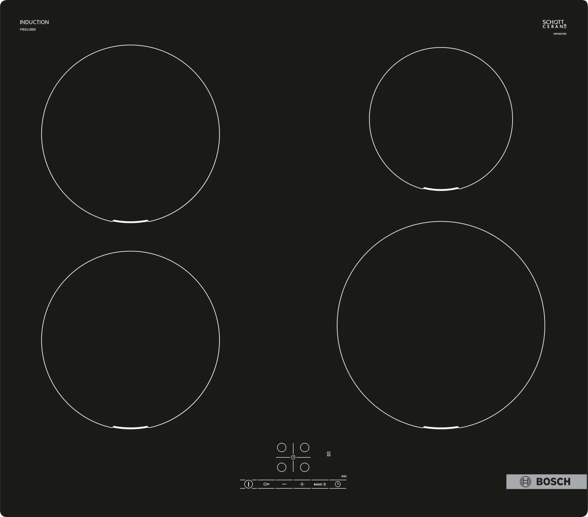 Индукционная варочная панель Bosch PUE611BB5E																		 — описание, фото, цены в интернет-магазине PT Stores