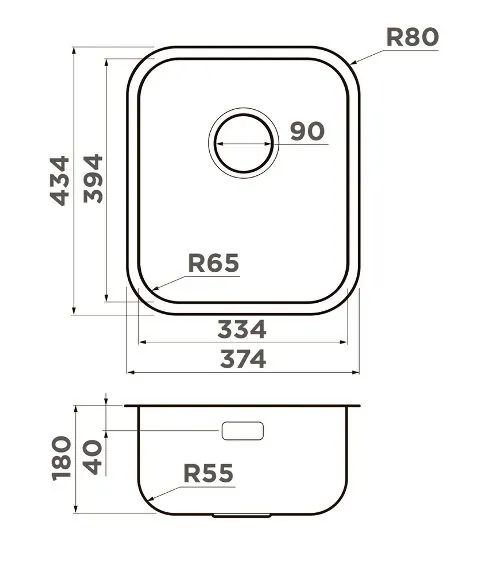 Купить Мойка OMOIKIRI Omi 38-U/I-IN нерж.сталь/нержавеющая сталь — Фото 2