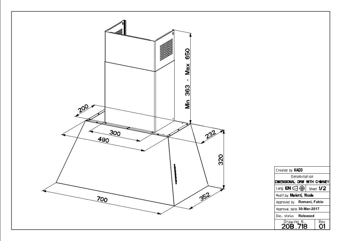 Купить Купольная вытяжка FABER CHLOE EVO+ OLD COPPER A70 — Фото 2